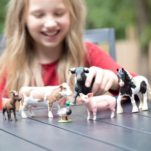 Schleich Farm World - 6PC Farm Animal Bundle Set - Kids Ages 3+ | 77423