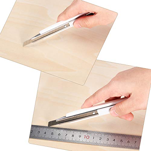 Blulu 10 Pack Basswood Sheets 8 x 4 x 1/16 Inch Thin Plywood Sheets