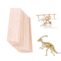 12 Pack Balsa Wood Sheets 1/8 x 4 x 12 Inch Unfinished Natural Wood - size: 12 x 4 x 1/8 inch