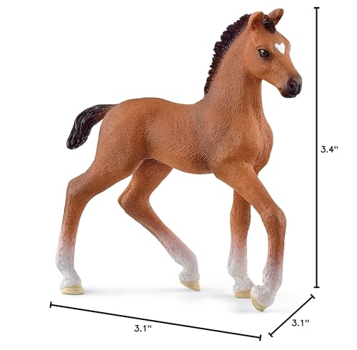 Schleich Horse Club - Oldenburg Foal Toy Figurine - Kids Ages 5+ | 13947 - style: Current Style