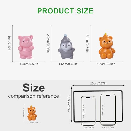 200pcs Mini Resin Animals Different 200 Styles Variety Tiny Small Animals Figure to Hide Luminous Glow in The Dark for Garden Dollhouse DIY Craft Decor Small Plastic Miniature Crafts Decor Aquarium - color: 200 Mini Animal Figures