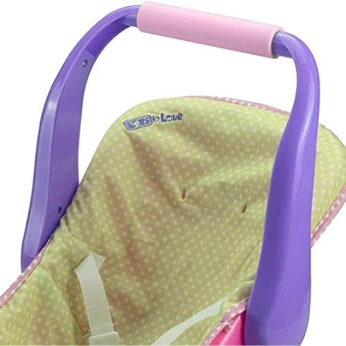 JC TOYS ADJUSTABLE CARRIER – Converts from Rocking Baby Carrier to Feeding Seat – Perfect for Children 2+ , Pink , 16 inches - color: Multi Carrier
