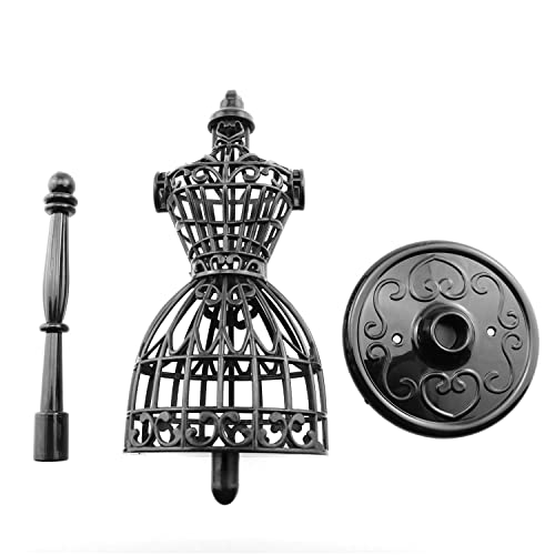 5pcs Doll Clothes Model Rack Black 220mm Hollow Art Model Frame Clothes Gown Display Mini Mannequin Model for Doll Toy Display (Pack of 3) - size: 220mm Black (Pack of 3)