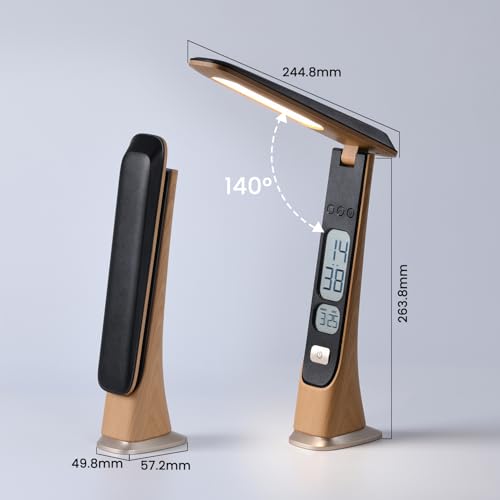 WILIT Rechargeable Lamps Cordless Table Lamp, Foldable Portable Desk Lamp - LED Battery Operated Lights with Stepless Brightness&Time Display for Office Lamp, Book Lights, College Dorm Essentials - style: Classic