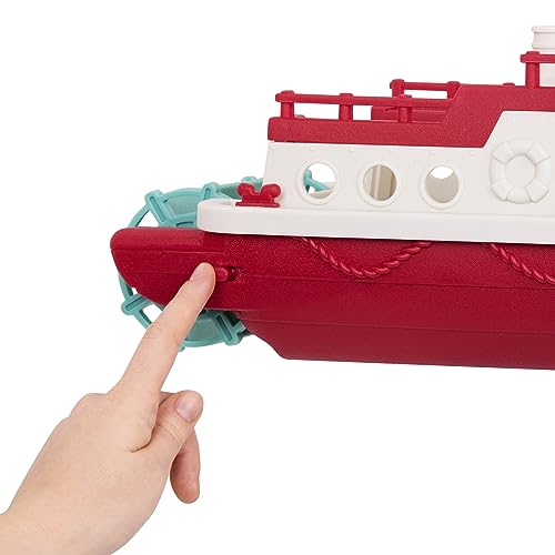 Battat Wonder Wheels Bath Toy Ferry Boat with 2 Cars, Floating Play, Trucks - style: Ferry Boat