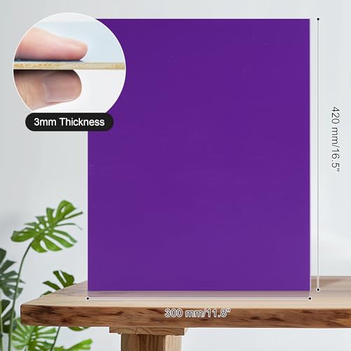 7 Pack Colored Plywood Sheets, 12 x 16 x 1/8 Inch, Rolling Paint Process with Bright Colors, 3mm Plywood for Laser Cutting, Wood Burning and DIY Wood Crafts - 7 Colors - color: Rainbow 7-Pack, size: 1/8" x 12" x 16"