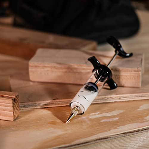 DCT Wood Glue Applicator Glue Syringe with Glue Tips – 20 mL Syringe Glue Applicator Wood Glue Syringe for Woodworking
