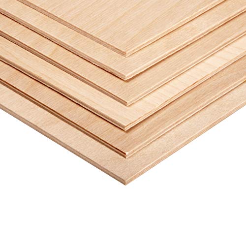 3MM 1/8" x 12" x 12" Baltic Birch Plywood – B/BB Grade (6pk) Perfect for Arts and Crafts, School Projects and DIY Projects, Drawing, Painting, Wood Engraving, Wood Burning and Laser Projects - color: Pack of 6, size: 1/8" x 12" x 12"