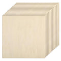 16 Pack Basswood Plywood Sheets 12 x 12 x 1/5 Inch-5 mm Thick Basswood Plywood Board Wood Squares Sheets Natural Unfinished Wood for Crafts, Painting, Model Making, Wood Burning and Laser Projects