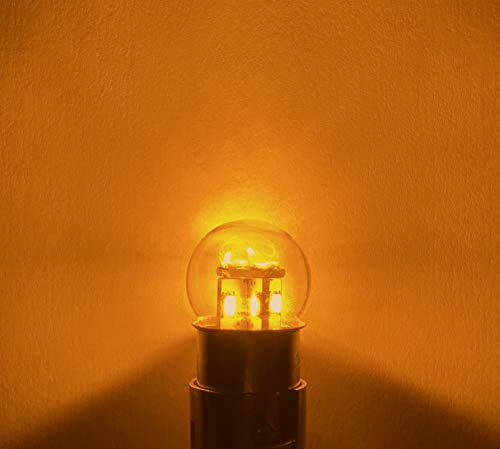 #81, #63, GM 142303 Miniature Bulb LED Replacement | 6.5-Volt | BA15S Base | Dimmable | Replaces Bulb Number: 81, 63, GM 142303 (5-Pack; Amber) - color: Amber, size: 5-Pack