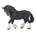 Papo - Black Shire Stallion Figure - 3 Years + - Horses Collection