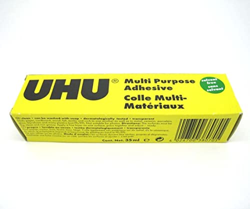 UHU All Purpose Adhesive 35ml Solvent Free (Pack of 3)
