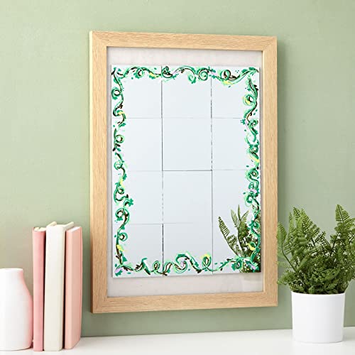 Bright Creations Square Mirror Tiles - 4 in, Silver, Pack of 50 - for Crafts & Table Centerpieces - Mirror Mosaic Tiles - size: 4 inches