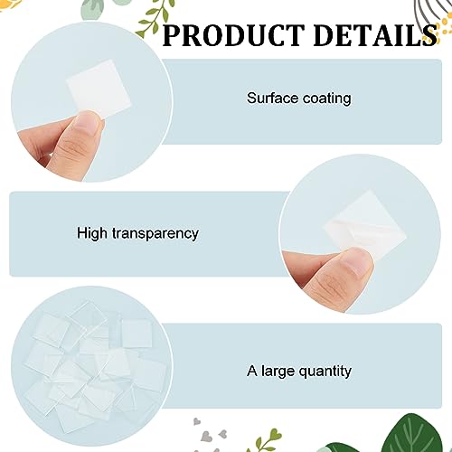 FINGERINSPIRE 50 Pcs Clear Miniature Bases 1x1inch Square Acrylic Action Figure Display Bases 2mm Thick Miniature Bases Blank Acrylic Mini Square Base for Miniatures Wargaming Boardgaming Collectible - color: 50 Pcs - Square