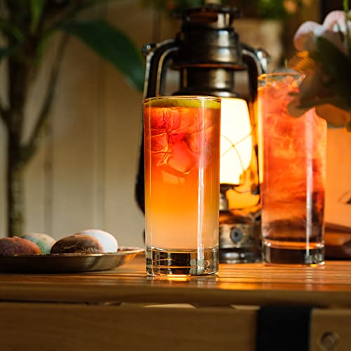 LUXU Highball Glasses,6pc Drinking Glasses,8 oz Tall Glass Sets - style: 7 OZ