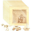 Basswood Plywood Sheets, 12 x 12 in, 3 mm, 18 Pack - size: 12 x 12 x 1/8 Inch