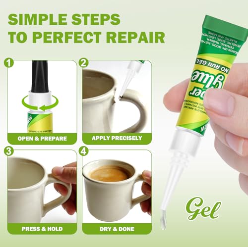 Super Glue Gel Clear 3 Gram (Pack of 6) for Plastic Metal & Wood – Instant CA Adhesive All Purpose Multipack, Cyanoacrylate Glue for Ceramic 3D Printing Shoe Crafts, Strong Bonding Single Use Minis - size: 6 x 3G