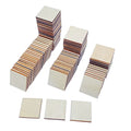 1 Inch 480 Pcs Wood Square Tiles Unfinished Wooden Cutouts Unpainted Wood Pieces for DIY Crafts - size: 1x1 in