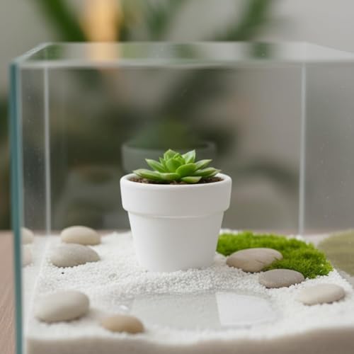 30-Pack Mini White Clay Pots – Small Ceramic Flower Pots for Succulents, Cactus, DIY Crafts, Fairy Garden, School Projects, Mini Planters, Set of 30 (White Clay, 1.2 Inch) - size: 1.2 Inch, style: White Clay