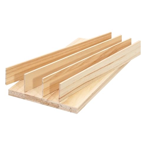 Wood Strips Slats Wooden Dowels for Crafts 1/8" x 1.5" x 12", 20 PCS Decorative Wood Trim Planks for Wall, Square Wooden Sticks for Crafting, Unfinished Pine Lumber Pieces for Woodworking Model Making - size: 1/8" x 1.5" x 12"-20 PCS