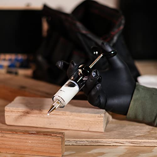 DCT Wood Glue Applicator Glue Syringe with Glue Tips – 20 mL Syringe Glue Applicator Wood Glue Syringe for Woodworking