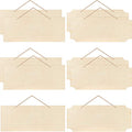 Patelai 10 Pcs Blank Wood Signs Unfinished Plaques with Ropes,2 Styles - style: 2 Styles