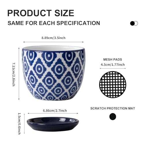 3.5 Inch Ceramic Small Succulent Planter Pots Set of 4 - size: 3.5 Inch