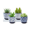 3.5 Inch Ceramic Small Succulent Planter Pots Set of 4 - size: 3.5 Inch
