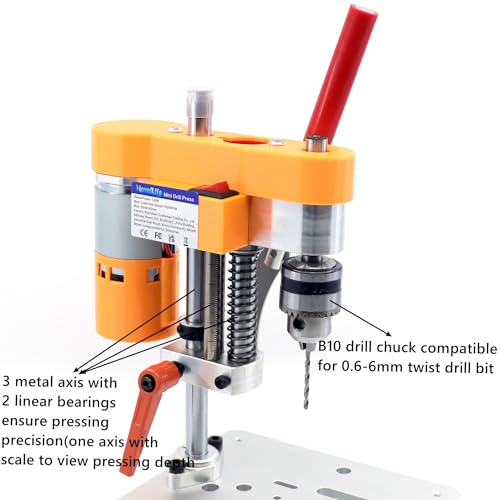Precision Mini Drill Press Benchtop Driller Machine B10 Upgraded