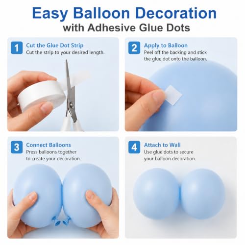 1500 PCS Glue Dots, Sticky Dots, Glue Dots Double Sided, for Balloons Craft
