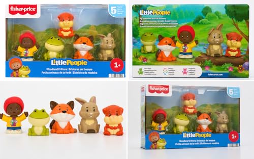 Little People Woodland Creature Set – 5 Character Animal Figure Pack