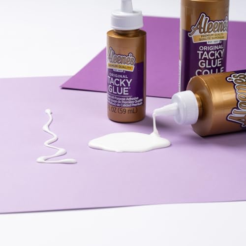 Aleene's Original Tacky Glue, All Purpose Adhesive, Perfect for Crafts and DIY Projects, Dries Fast and Clear, 4 fl oz 3-Pack - style: 3 Pack