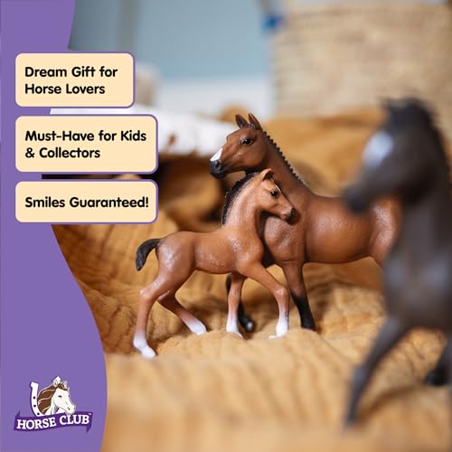 Schleich Horse Club - Oldenburg Foal Toy Figurine - Kids Ages 5+ | 13947 - style: Current Style