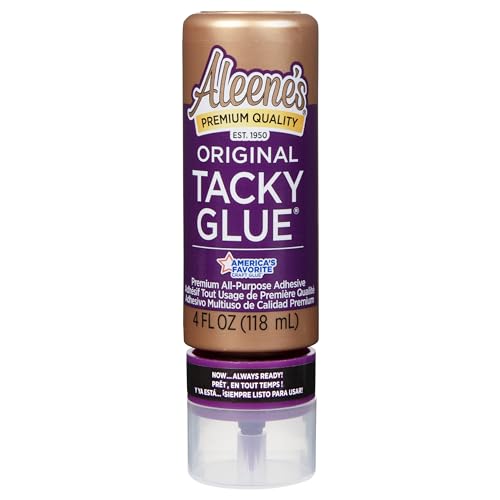 Aleene's Orignial Tacky Glue for Crafts in Always Ready Bottle, Nontoxic, Dries Clear, 4 fl oz - style: Always Ready