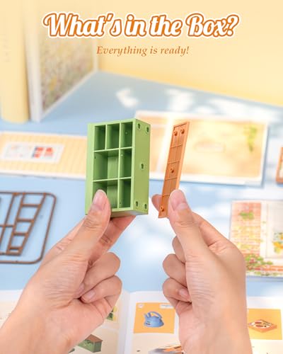Rolife Super Creator Mini Series, DIY Plastic Miniature Kits Retail Store Series, Mini Model House Building Set for Teens Aged 14+, DIY Crafts/Hobbies for Adults (Sunshine Sip Porch) - style: Sunshine Sip Porch