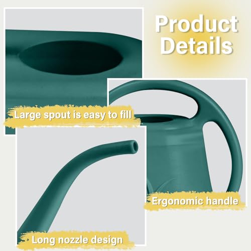 Watering Can - for Home Plant Garden Grip - 1 Gallon - Green - color: Green