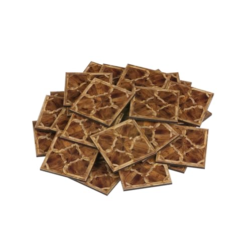 Miniature Parquet Flooring Tiles for Dollhouse Interiors, 1:12 or 1:6 Scale Flooring for Architectural Modeling and Diorama, REDUCIO! - color: Baroque Brown