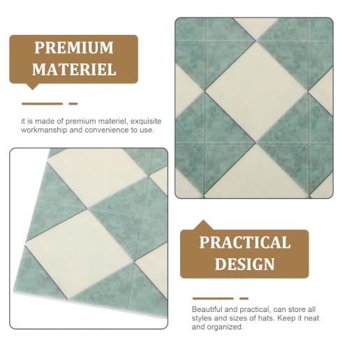 Toyvian Dollhouse Floor Tile Prop Vintage Style 1:12 Scale