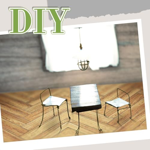 Flutesan 12 Pcs Miniature Dollhouse Wallpaper, Twill - style: Twill