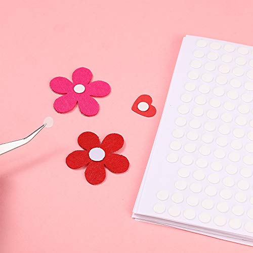 Zonon 1000 Pcs Double Sided Adhesive Dots Clear Glue Point Tape Stickers Balloon Glue Round Mini No Traces Adhesive Sticker Dot Sticker for Classroom Decor Craft DIY Office (0.24 Inch/ 6 mm) - size: 0.24 Inch/ 6 mm