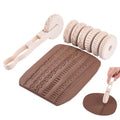 WADORN 6 Styles Pottery Texture Rollers with Handle, 6-Pattern 3D-Printed Clay Texture Roller Set Non-Stick Easy Clean Miniature Texture Rollers for Tabletop Polymer Clay Pottery Craft