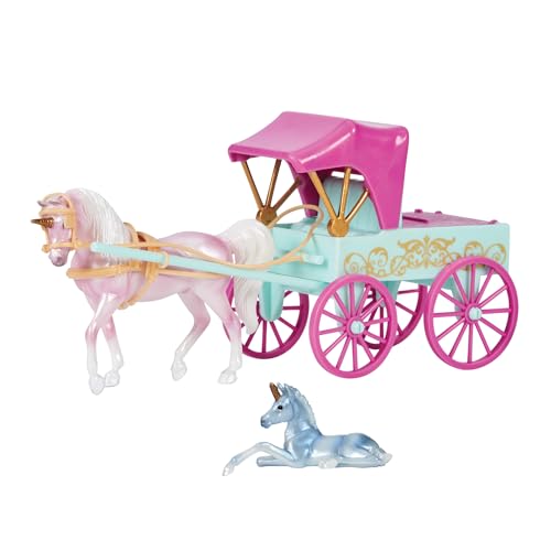 Breyer Horses Stablemates Series | Unicorn Magic Carriage and Foal | B-SM-10666