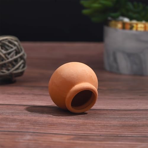ONEST 10 Pieces Miniature Tiny Clay Pots Mini Flower Pottery Planter for DIY Garden Plants Office Home Decoration - color: 10 Pieces