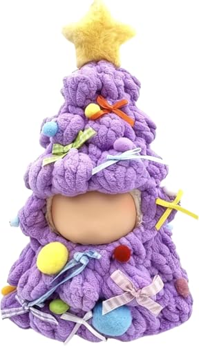 Clothes for LABUBU 17cm Doll (NO Doll),Outfit for LABUBU,Dress and Hairpin Set for LABUBU Dress Up,Accessories for LABUBU - color: Purple Monster