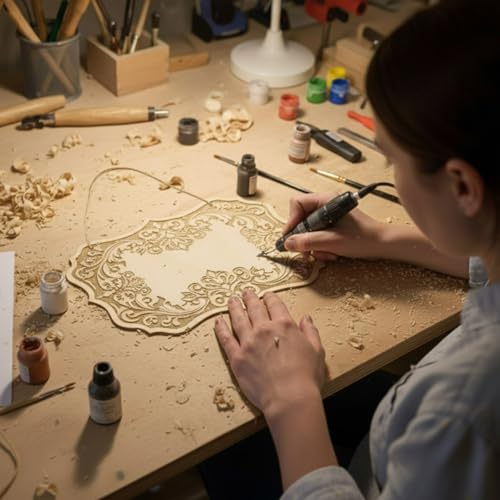 Patelai 10 Pcs Blank Wood Signs Unfinished Plaques with Ropes,3 Styles - style: 3 Styles