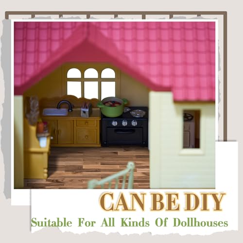 Flutesan 24 Pcs Miniature Dollhouse Wallpaper, Classic Style - style: Classic Style