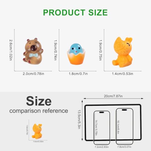 160pcs Mini Resin Animals Different 160 Styles Variety Tiny Small Animals Figure to Hide Luminous Glow in The Dark for Garden Dollhouse DIY Craft Decor Small Plastic Miniature Crafts Decor Aquarium