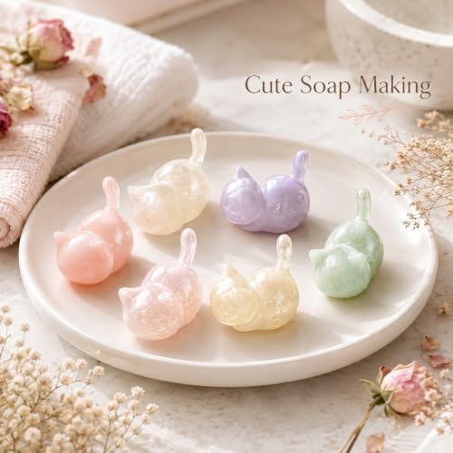 Cat Silicone Mold for Resin, Soap and Candle Crafts - color: Sitting