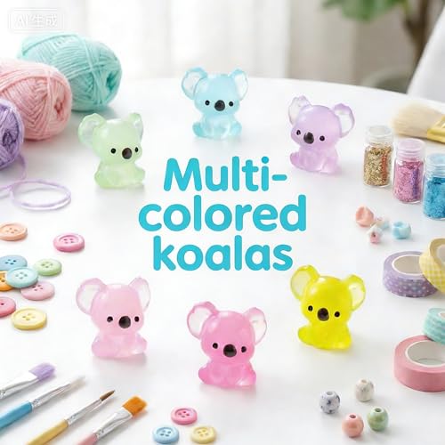 Glow in The Dark Koala Resin Animals - color: Blue Koala