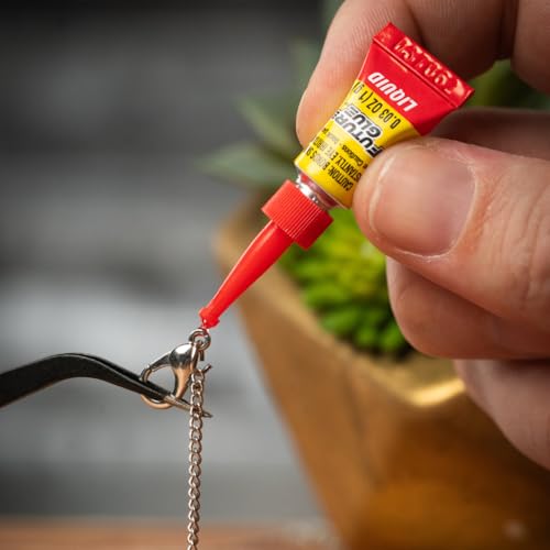 Super Glue Future Glue Liquid 6 Mini Single Use Tubes, Clear, Instant Bonding, Fast Dry, Professional Cyanoacrylate Adhesive, Great for Wood, Metal, Plastic, Crafts, Ceramic, and Toy Repairs